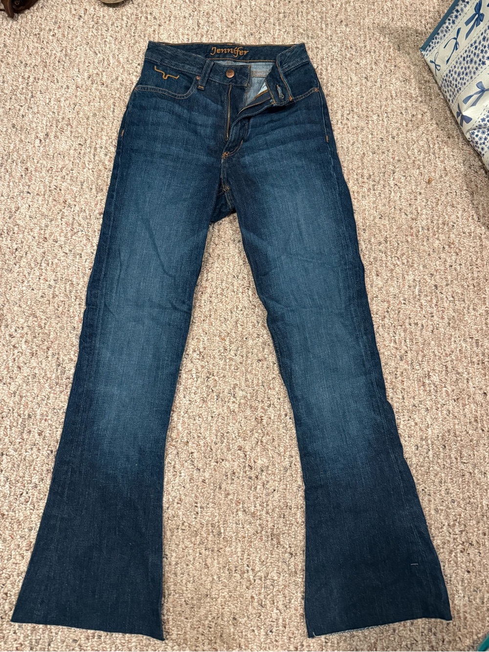 Kimes Ranch Dark Blue Flare Jeans
